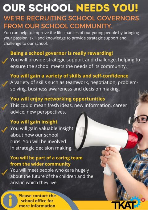 School governor recruitment poster